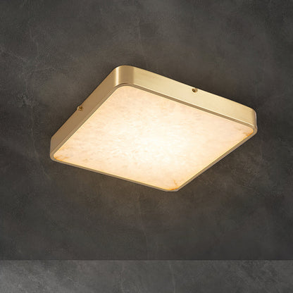 Geometric Alabaster Recessed Ceiling Light, view 20