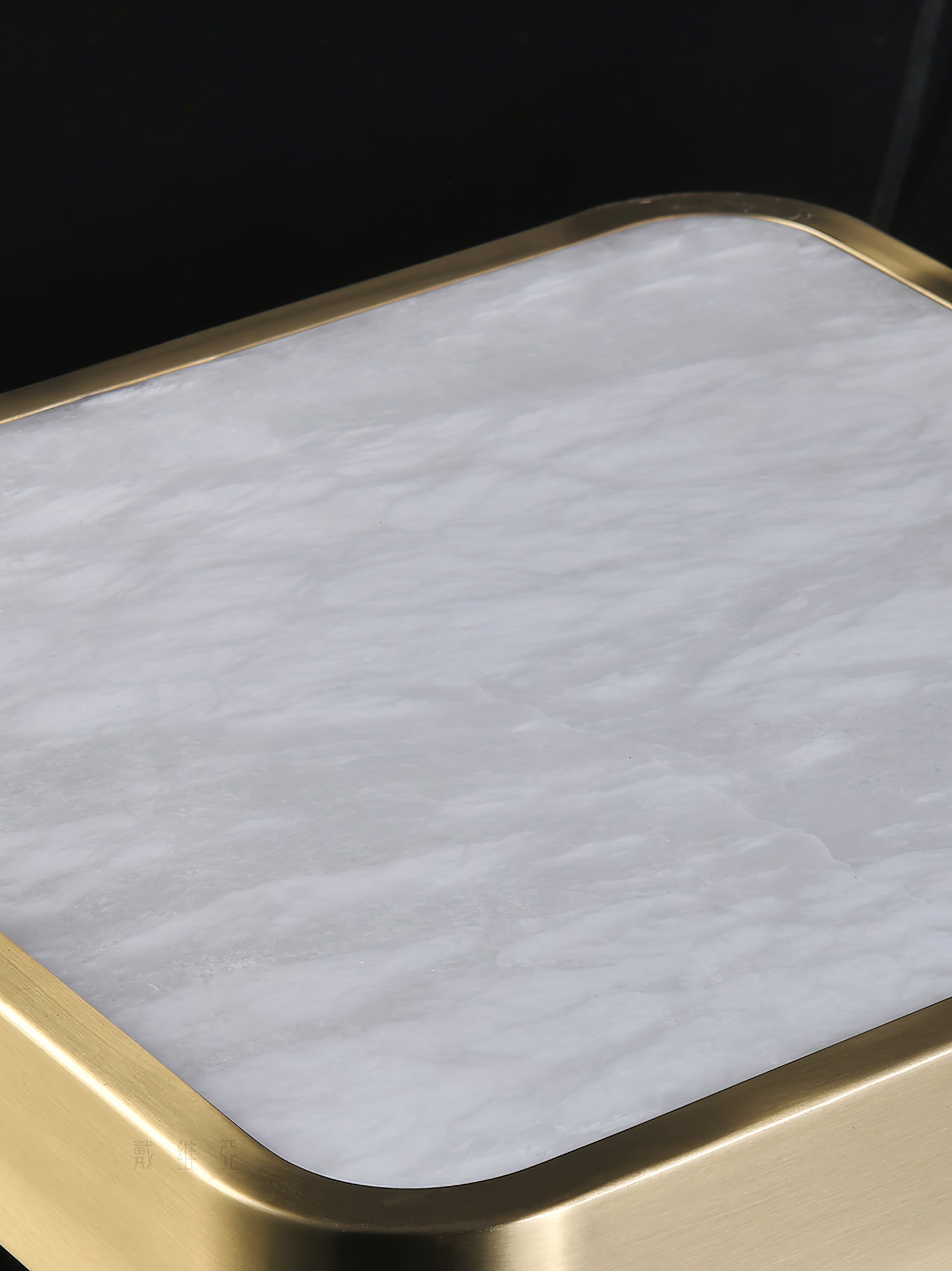 Geometric Alabaster Recessed Ceiling Light, view 23