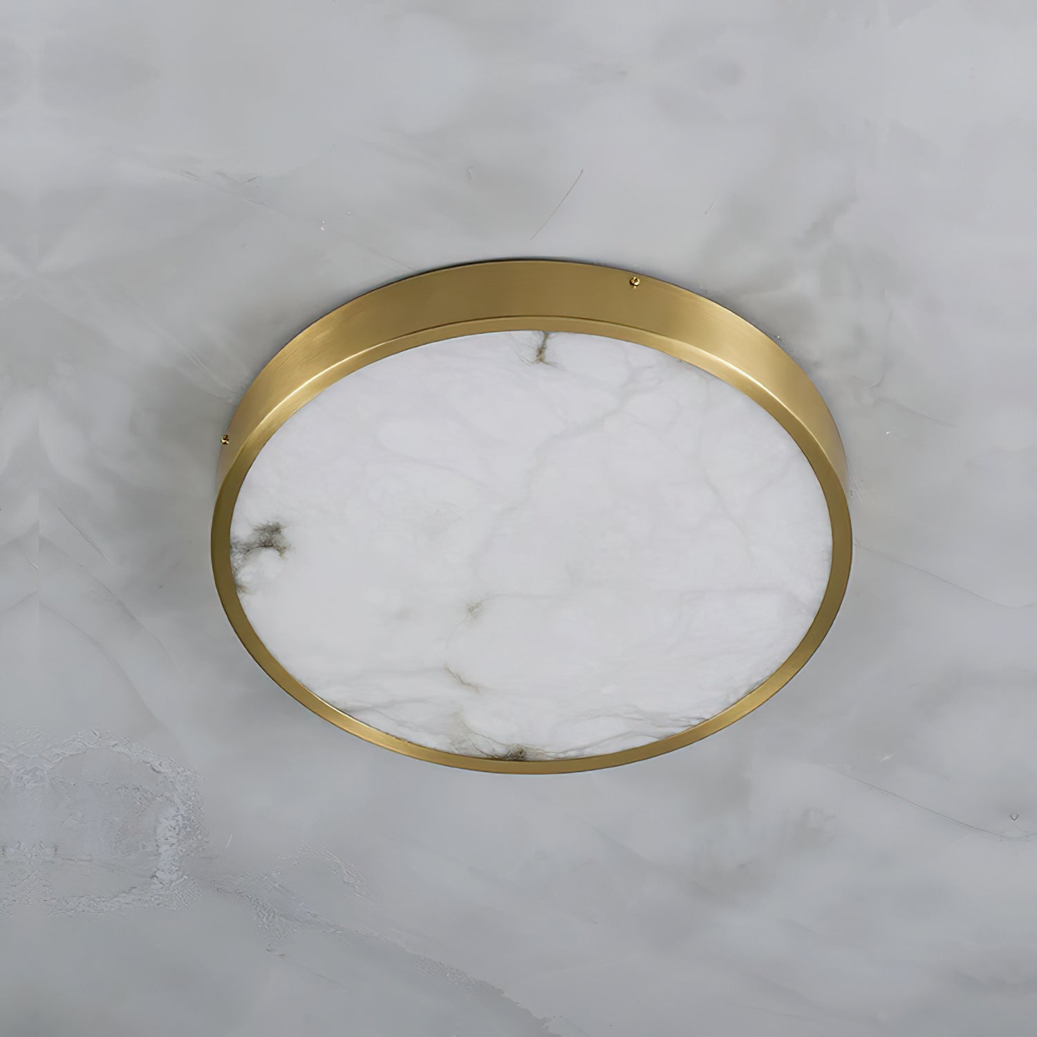 Geometric Alabaster Recessed Ceiling Light, view 24