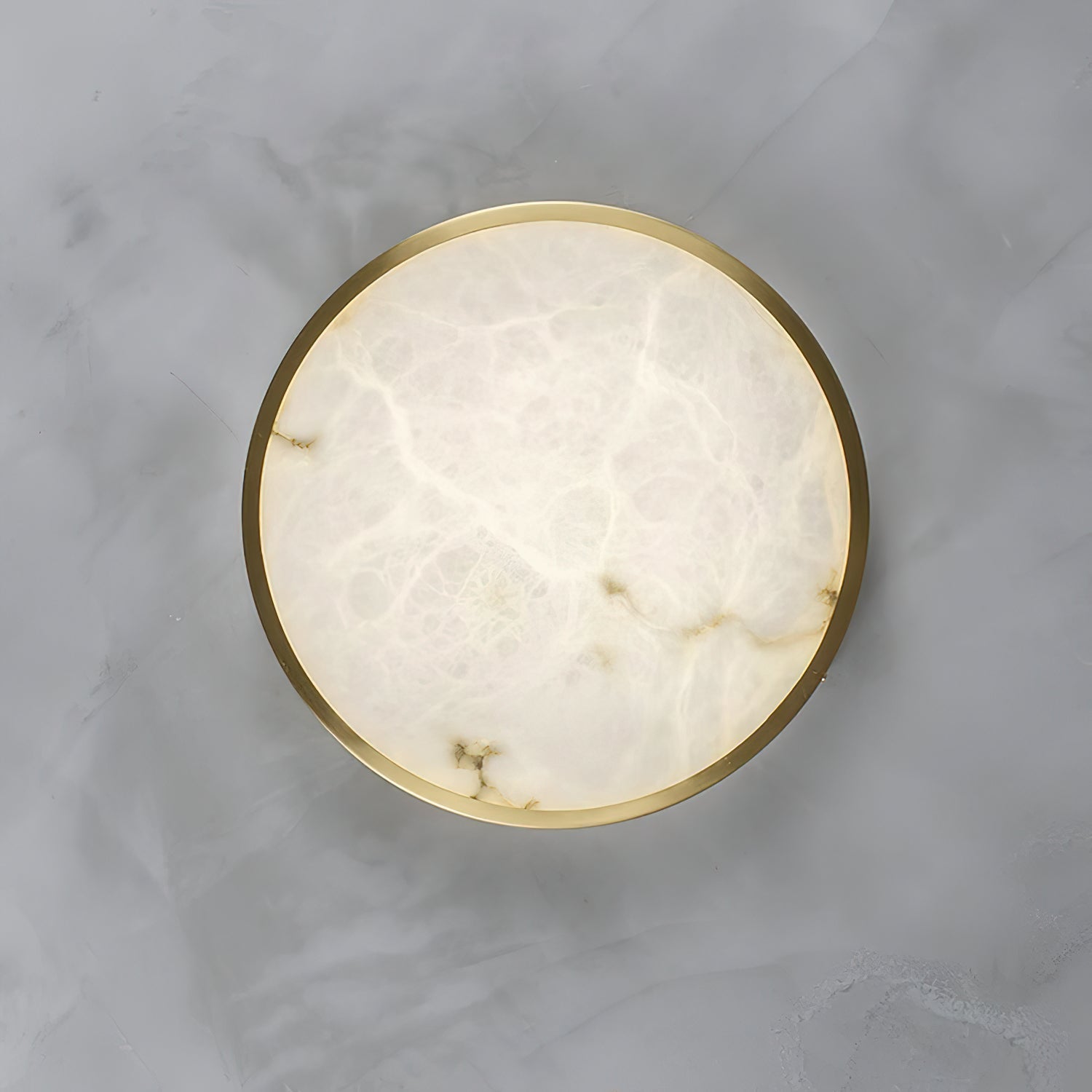 Geometric Alabaster Recessed Ceiling Light, view 25