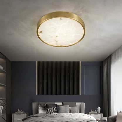 Geometric Alabaster Recessed Ceiling Light, view 4