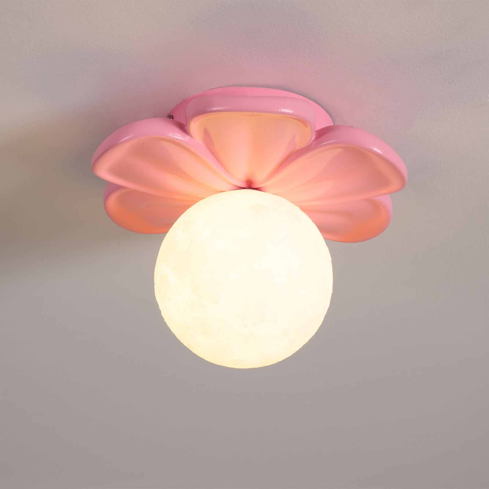 Cream Bloom Flower Ceiling Lamp, view 13
