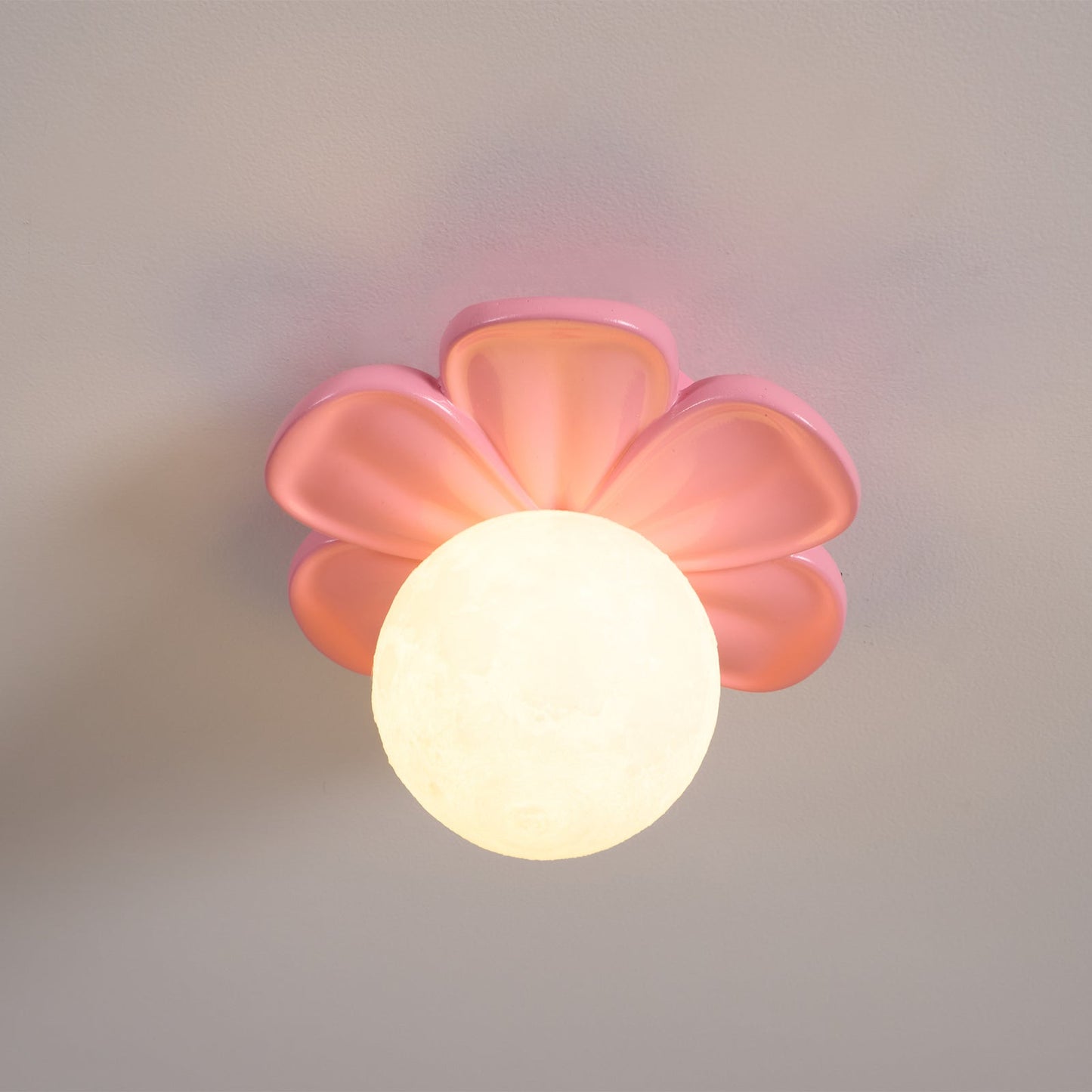 Cream Bloom Flower Ceiling Lamp, view 14