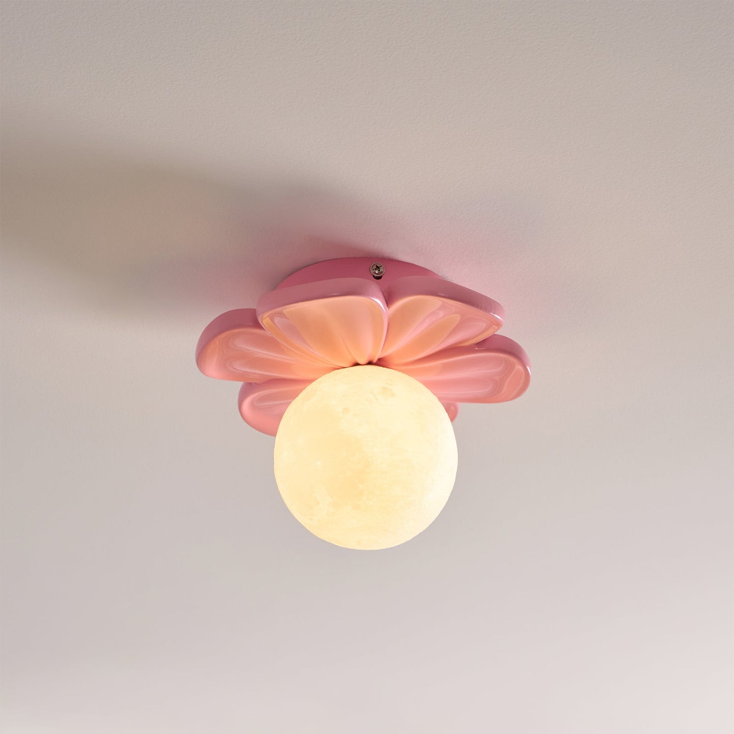 Cream Bloom Flower Ceiling Lamp, view 17