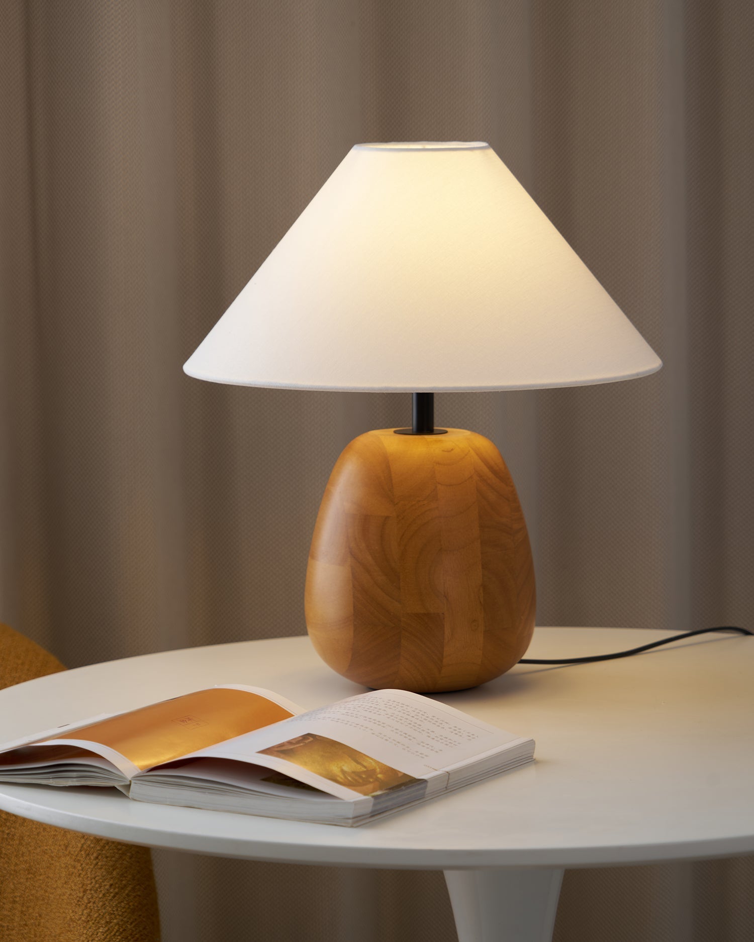 Irving Wood Table Lamp, view 25
