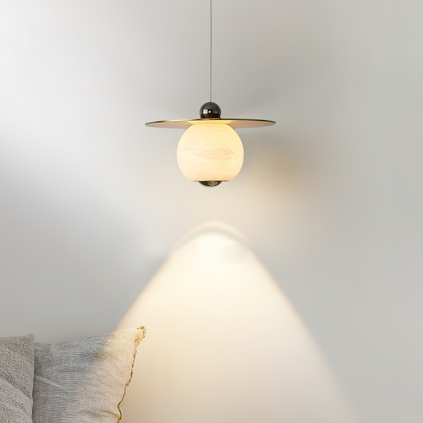 Helios Cord Alabaster Pendant Light
