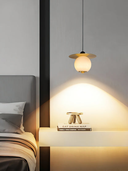 Helios Cord Alabaster Pendant Light, view 12