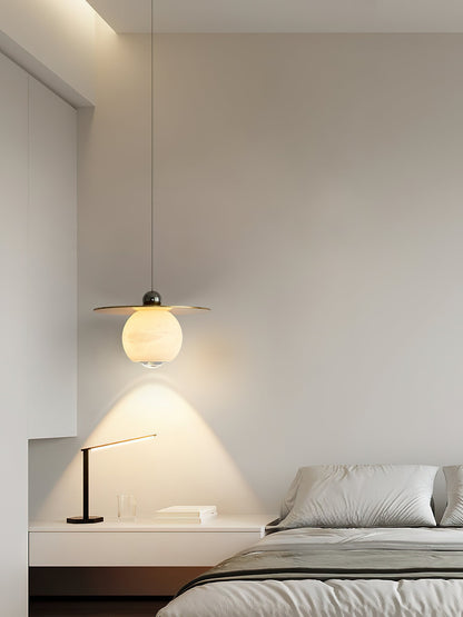 Helios Cord Alabaster Pendant Light, view 13