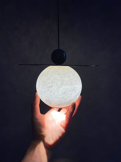 Helios Cord Alabaster Pendant Light, view 18