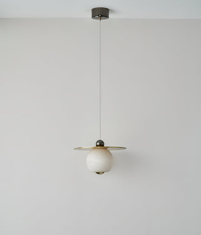 Helios Cord Alabaster Pendant Light, view 19