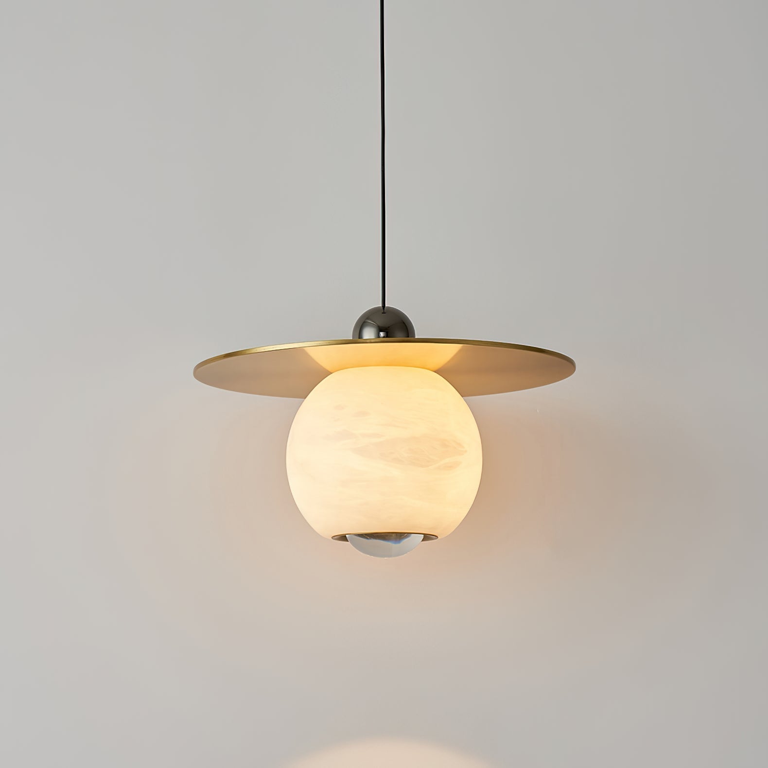 Helios Cord Alabaster Pendant Light, view 21