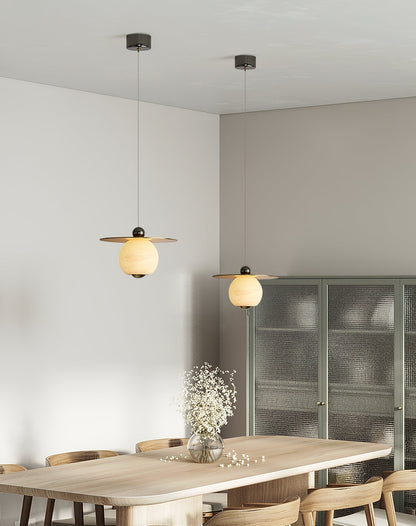 Helios Cord Alabaster Pendant Light, view 5