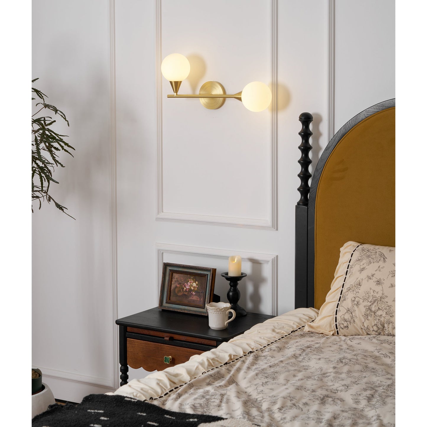 Holten Brass Armed Sconce, view 6