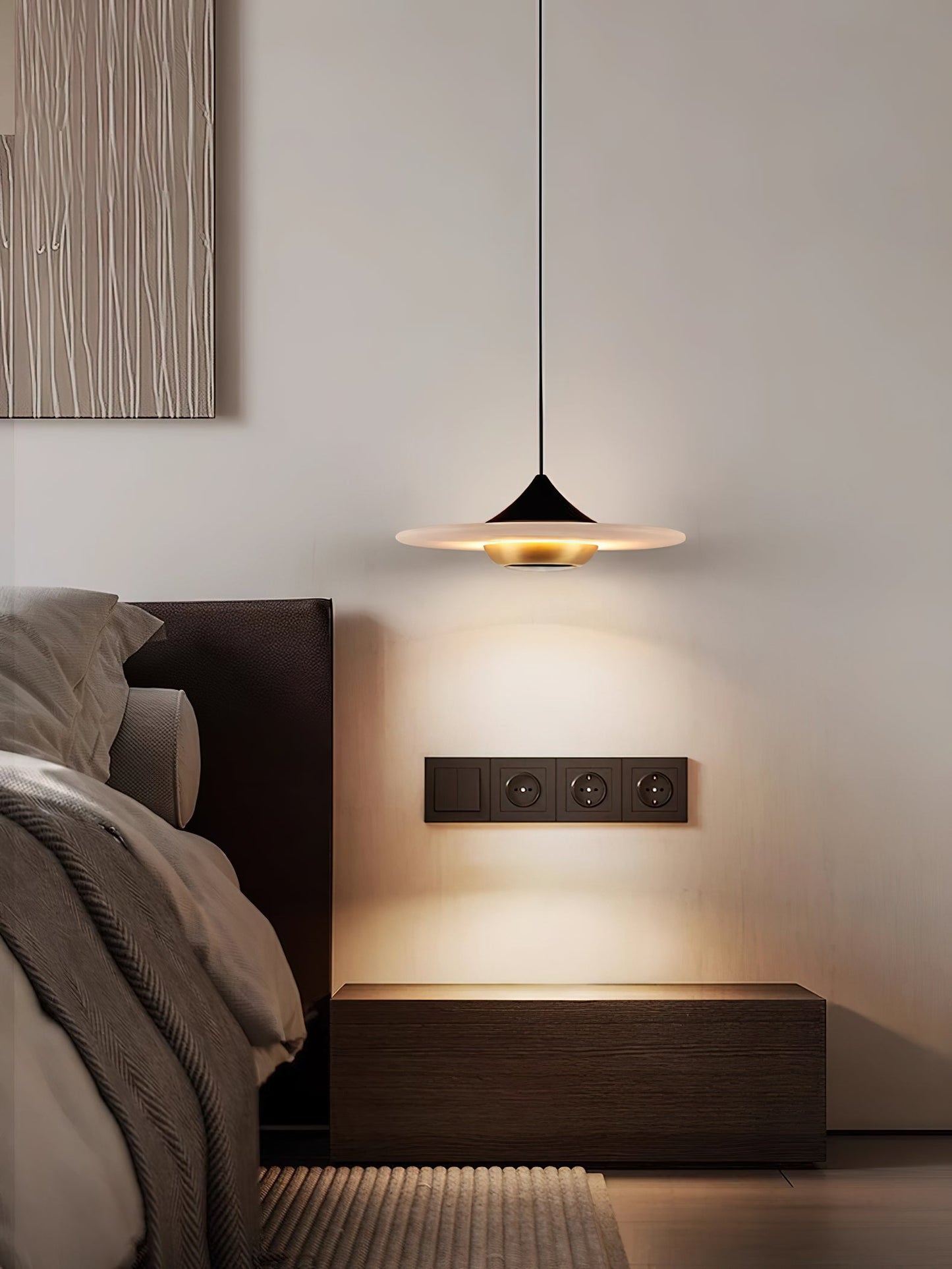 Ipno LED Alabaster Pendant Light, view 10