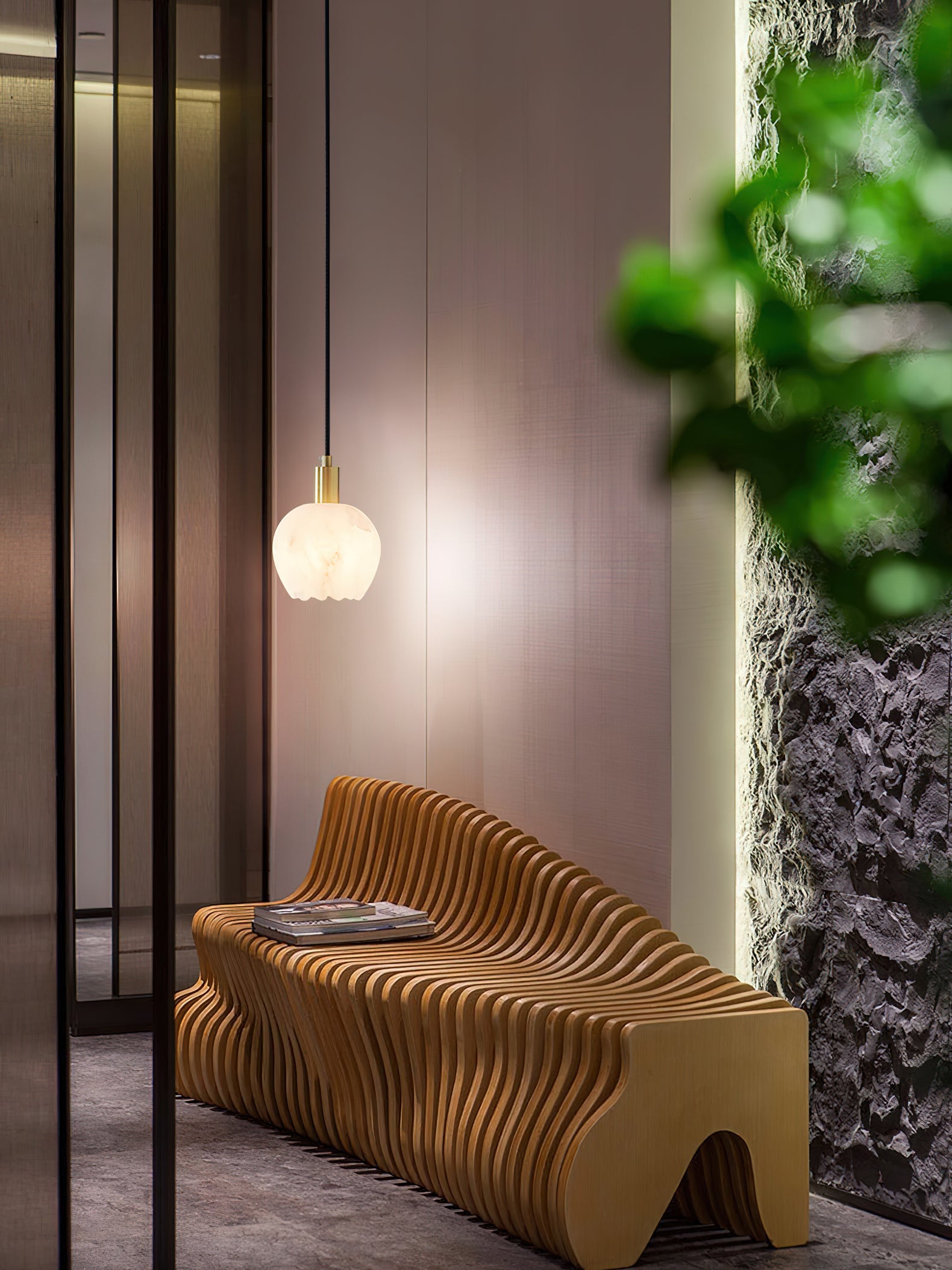 Lilin Alabaster Pendant Light, view 19