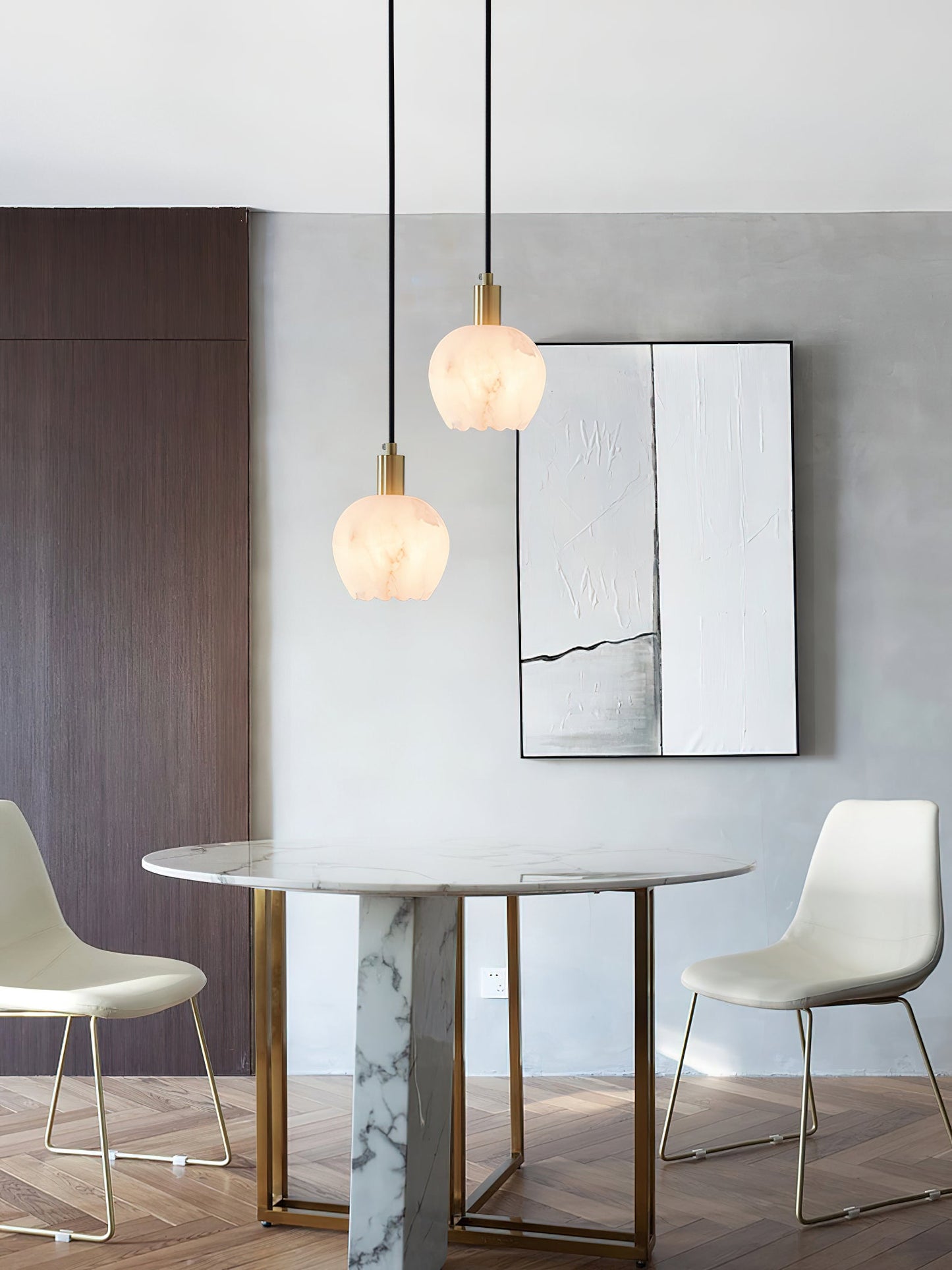 Lilin Alabaster Pendant Light, view 21