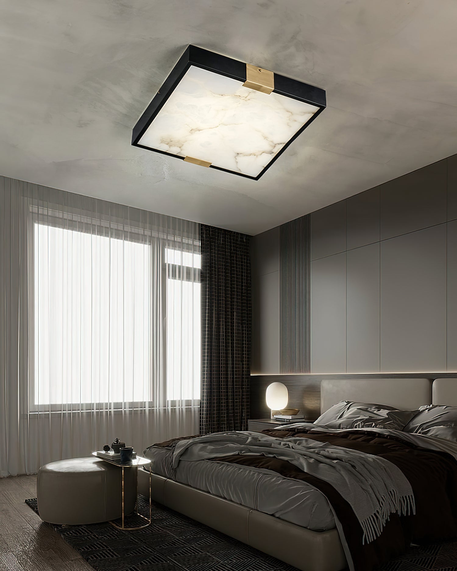 Lucien Alabaster Ceiling Light, view 12