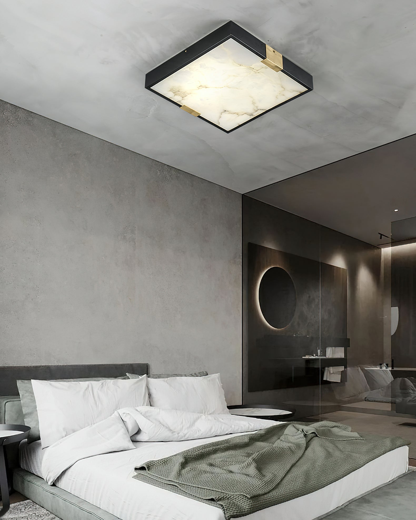 Lucien Alabaster Ceiling Light, view 15