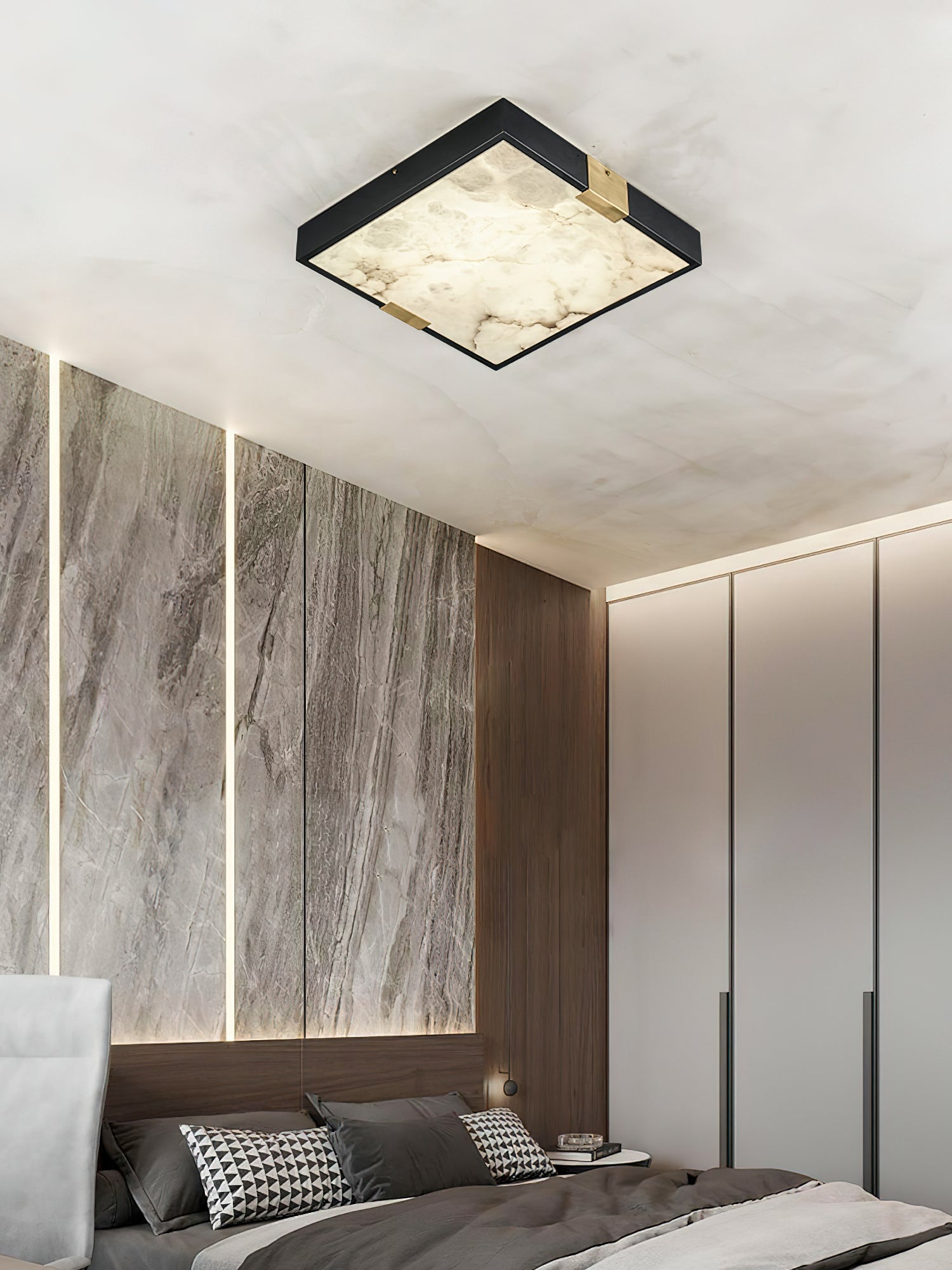 Lucien Alabaster Ceiling Light, view 16