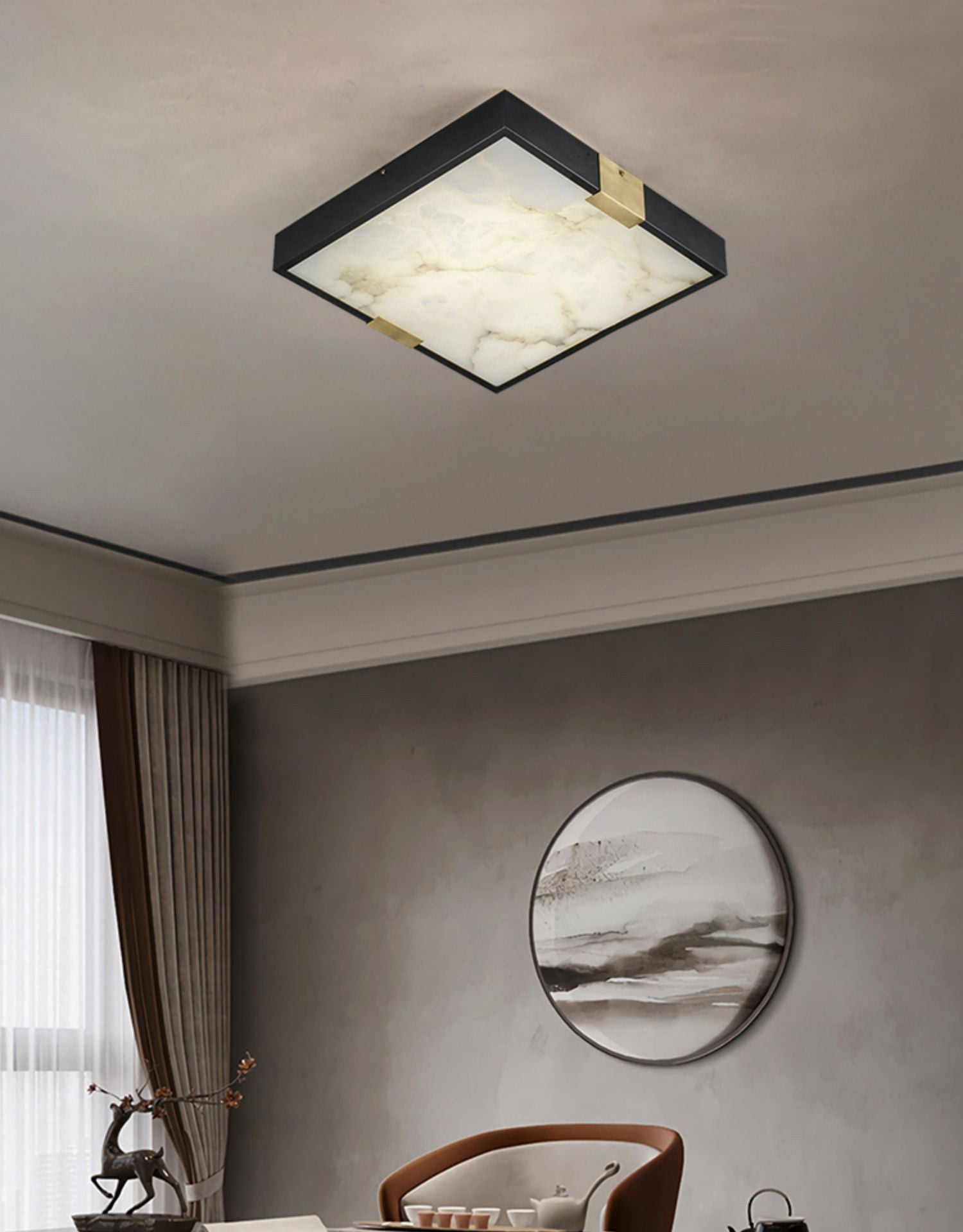 Lucien Alabaster Ceiling Light, view 5