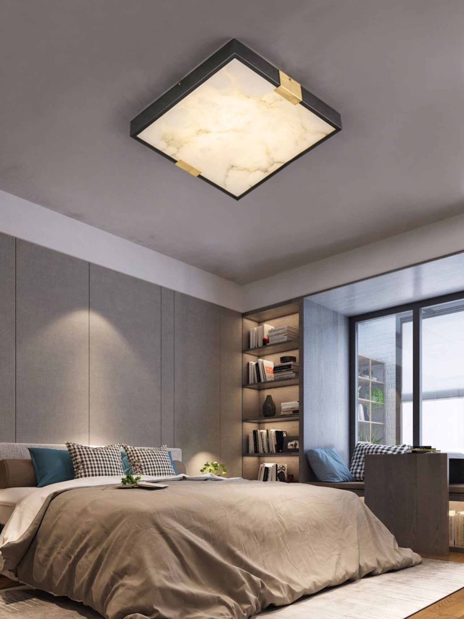 Lucien Alabaster Ceiling Light, view 7