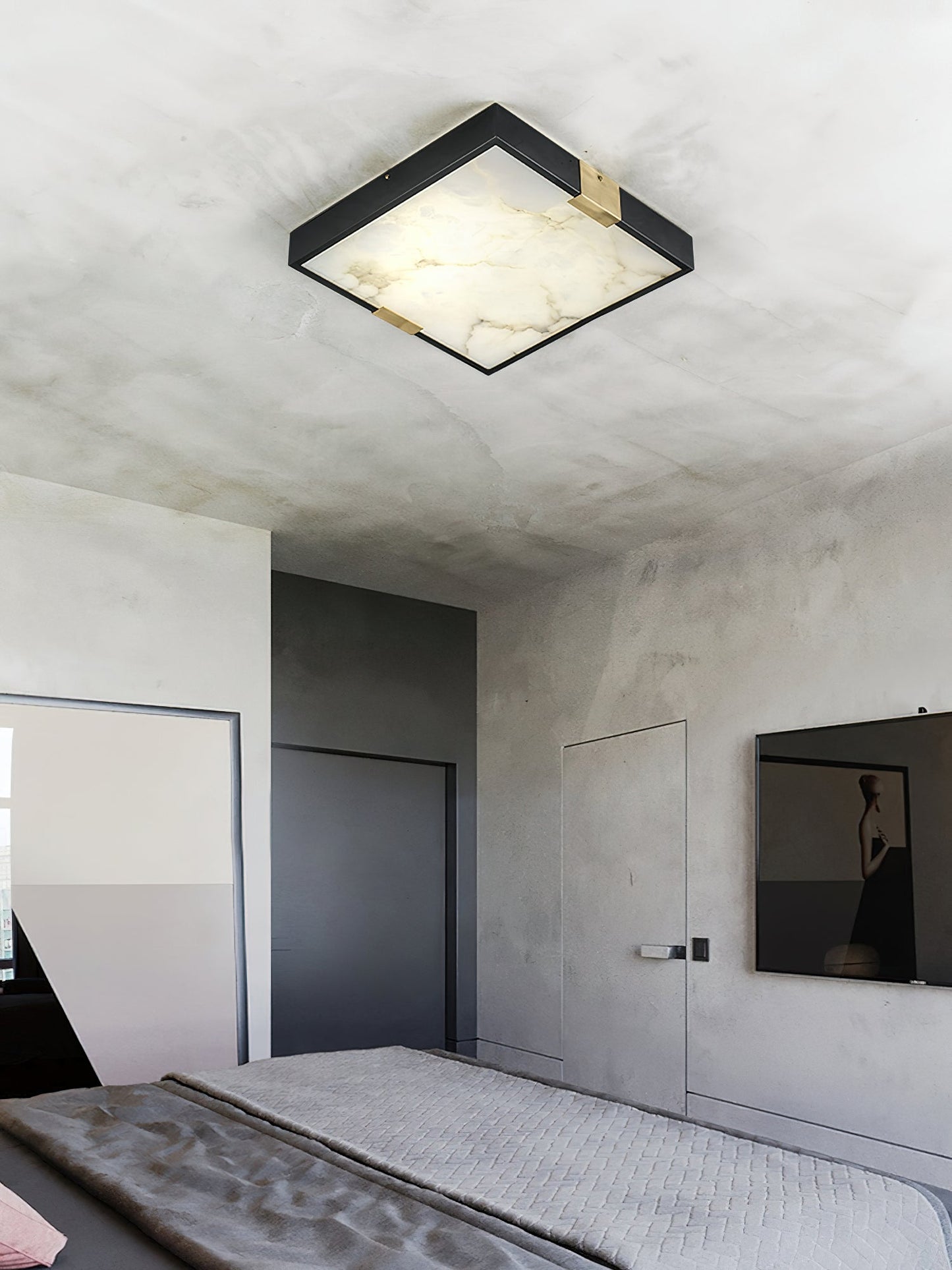 Lucien Alabaster Ceiling Light, view 8