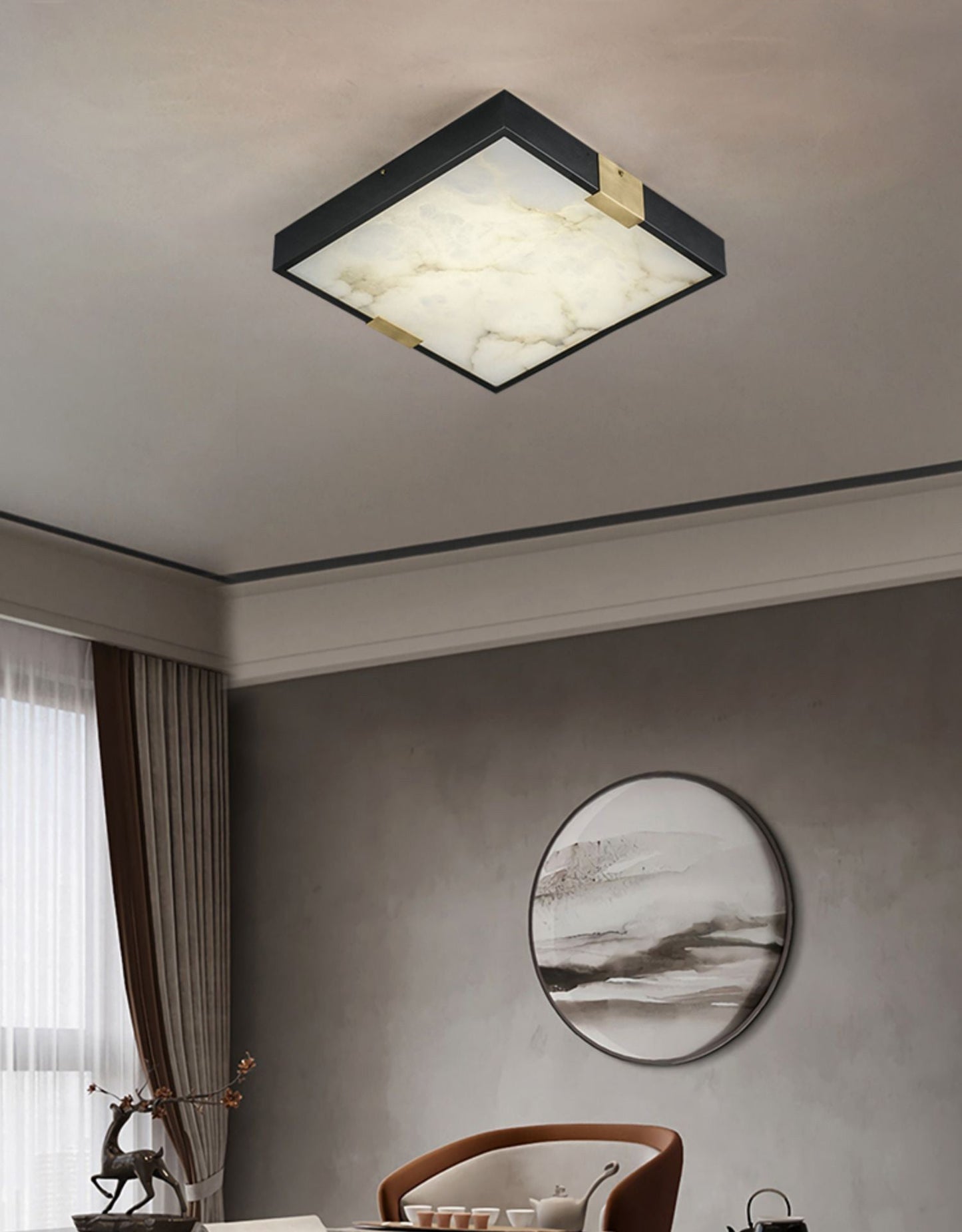 Lucien Alabaster Ceiling Light, view 9