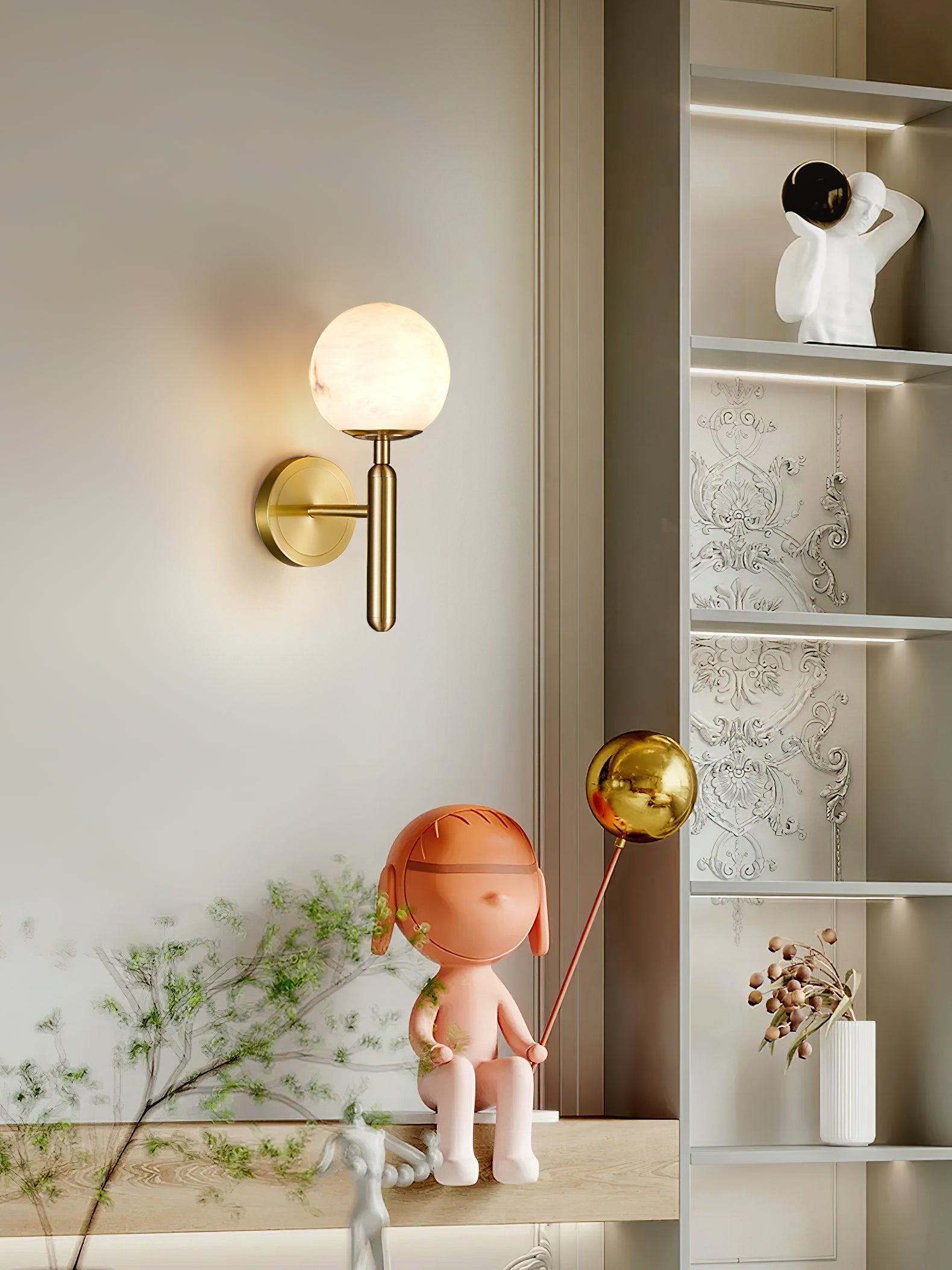 Mian Alabaster Wall Lamp, view 10