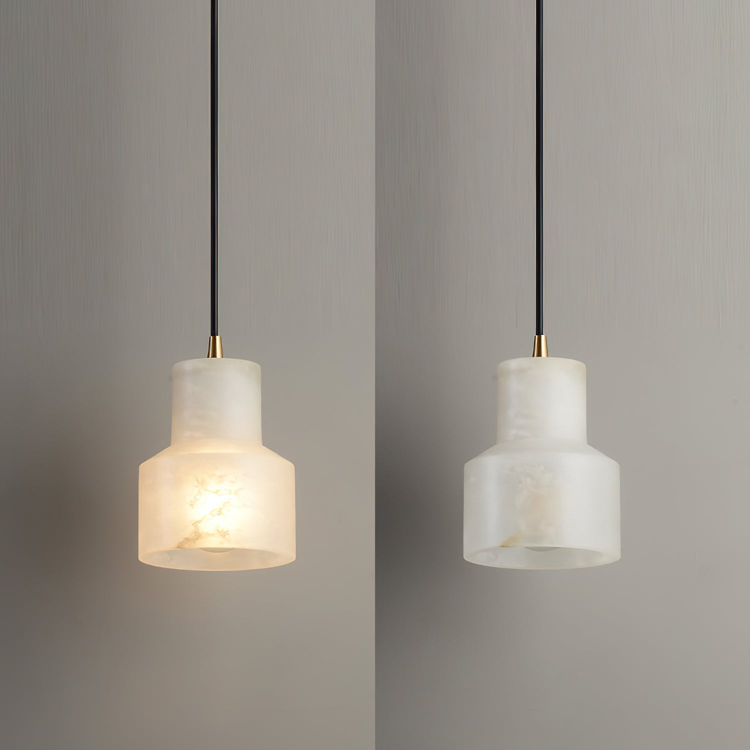 Millson Alabaster Pendant Light, alternate view