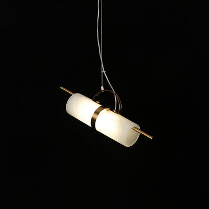 Mini Cylindrical Alabaster Pendant Light, view 5