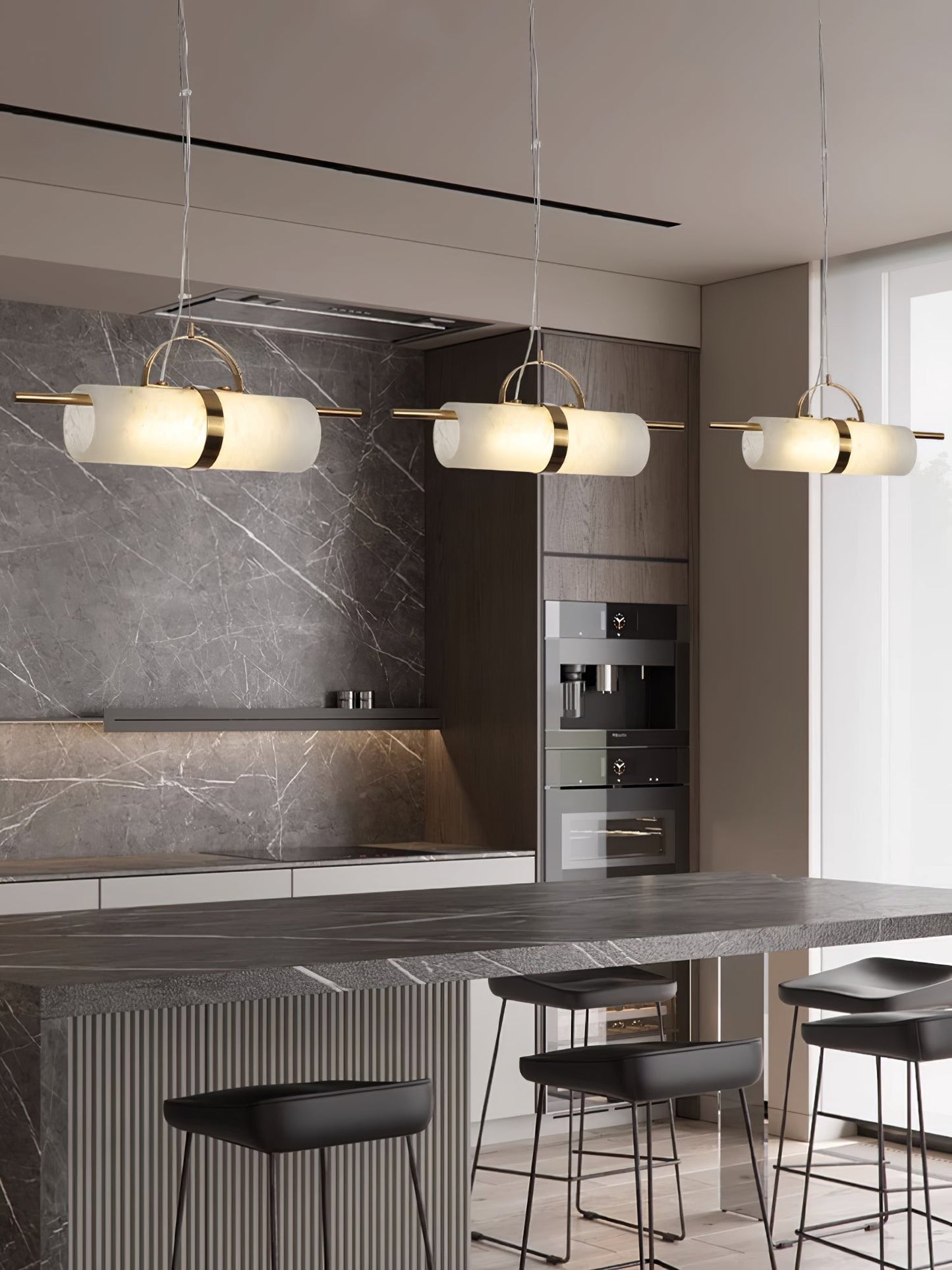 Mini Cylindrical Alabaster Pendant Light, view 6