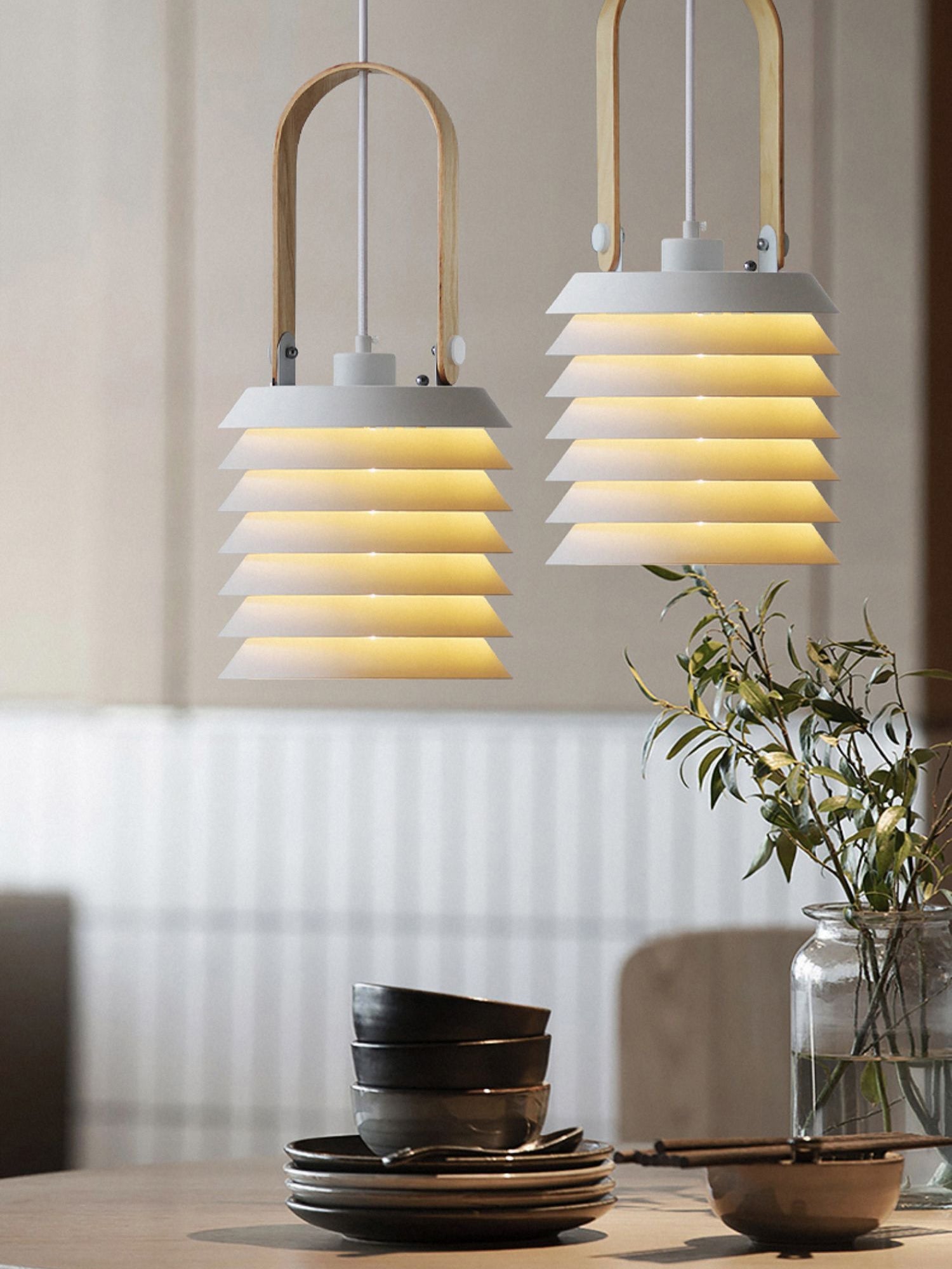Minimalist Lantern Pendant Lamp, view 8