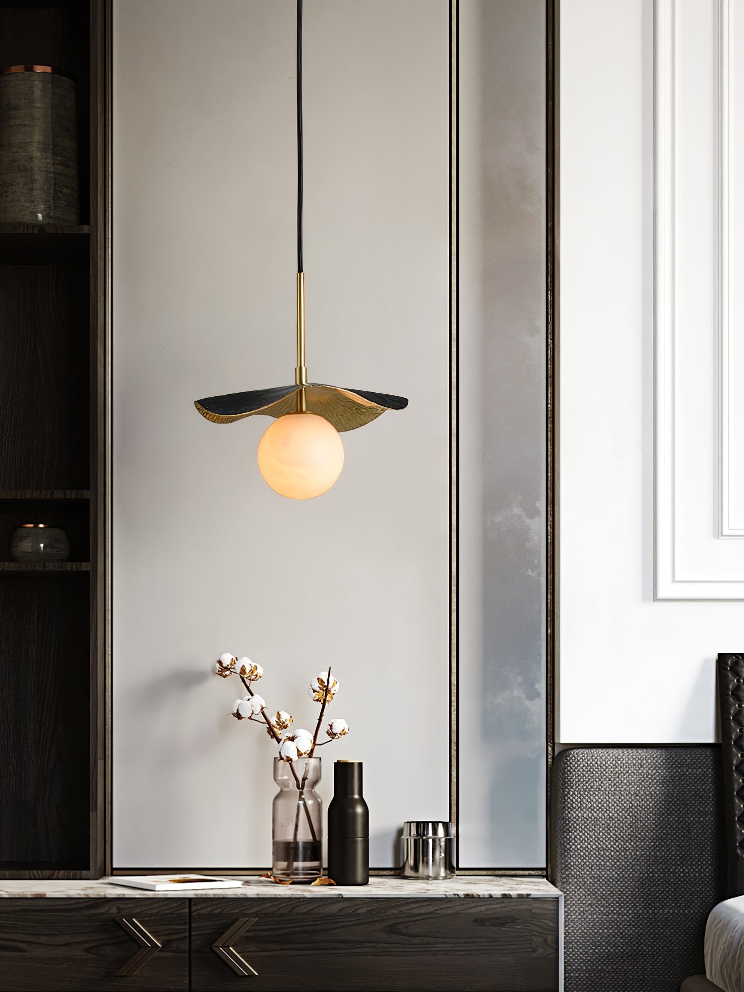 Montera Alabaster Pendant Light, view 20