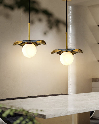 Montera Alabaster Pendant Light, view 8