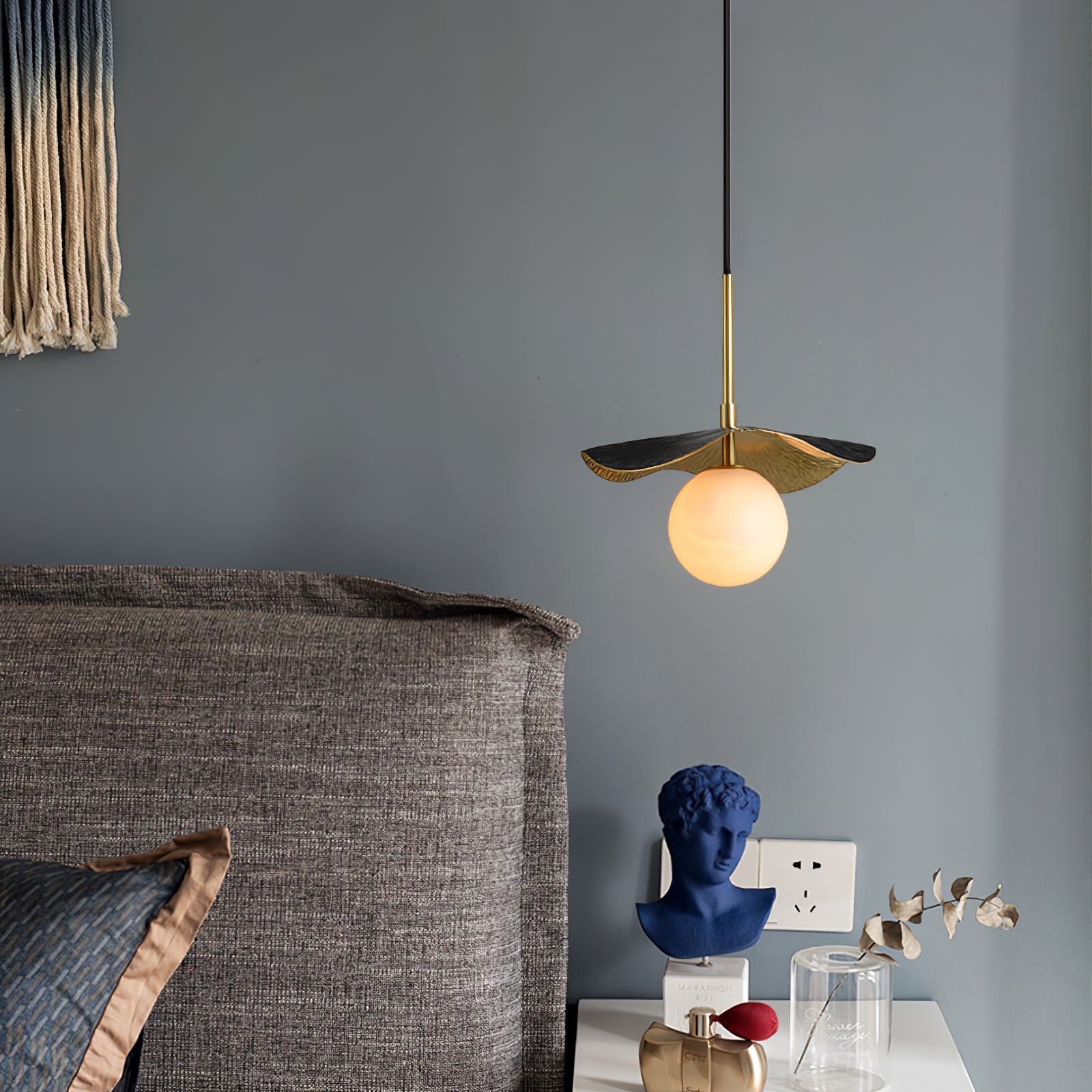 Montera Alabaster Pendant Light, view 13