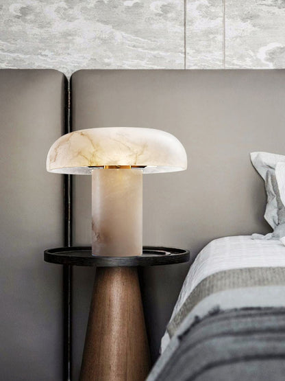 Mushroom Type Alabaster Table Lamp, view 15