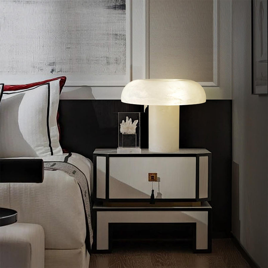 Mushroom Type Alabaster Table Lamp, view 4