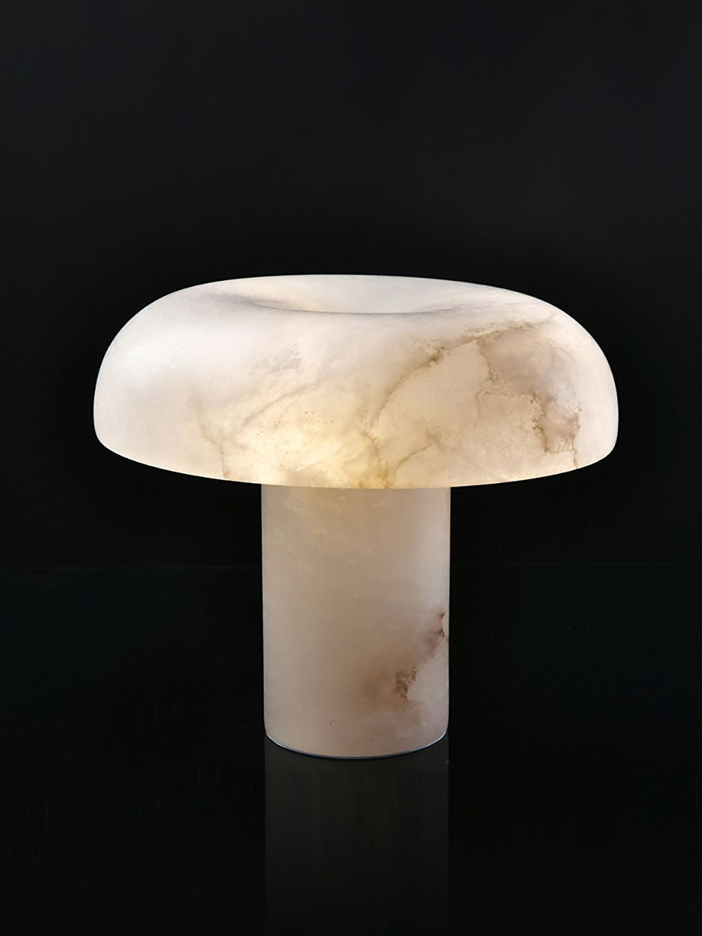 Mushroom Type Alabaster Table Lamp, view 24