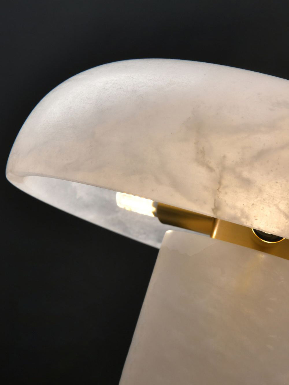 Mushroom Type Alabaster Table Lamp, view 25