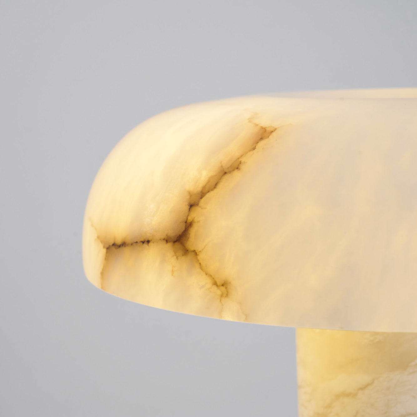 Mushroom Type Alabaster Table Lamp, view 28