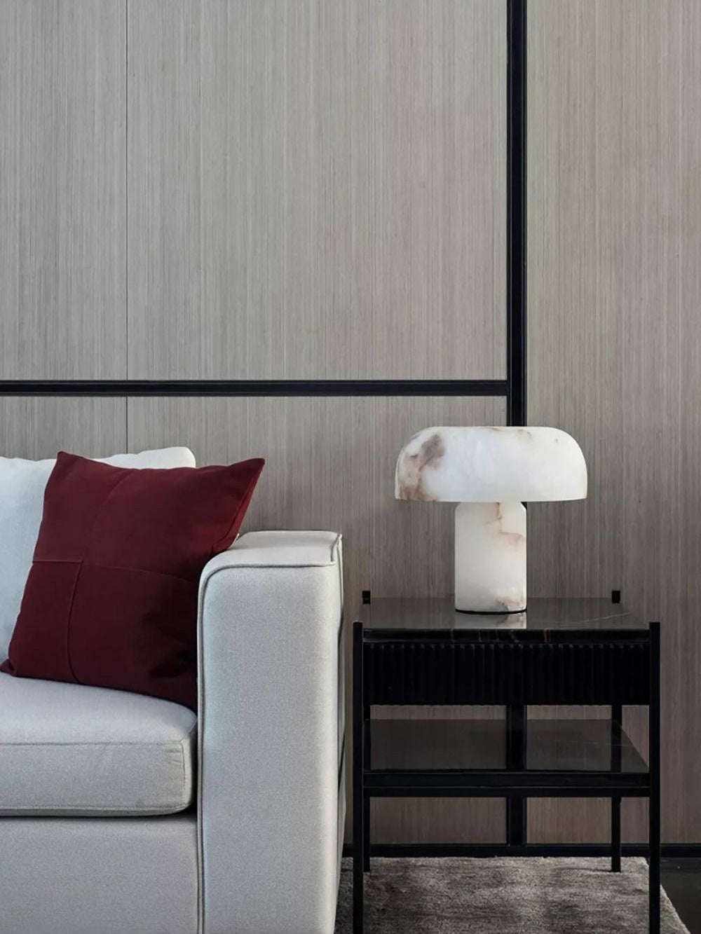 Mushroom Type Alabaster Table Lamp, view 8