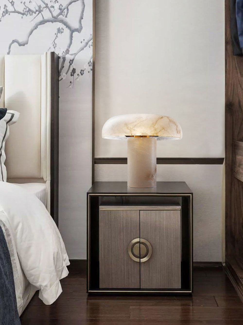 Mushroom Type Alabaster Table Lamp, view 9