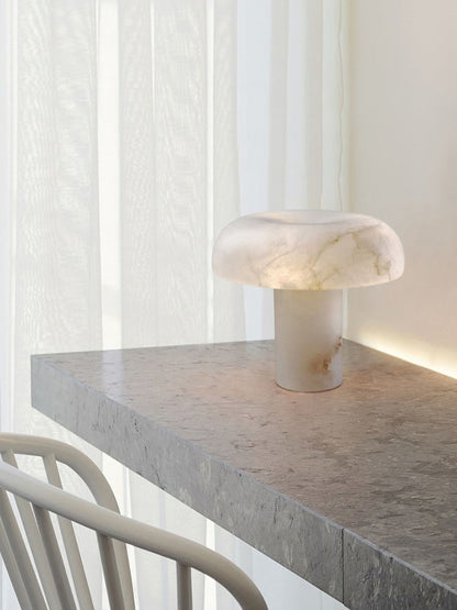 Mushroom Type Alabaster Table Lamp, view 11