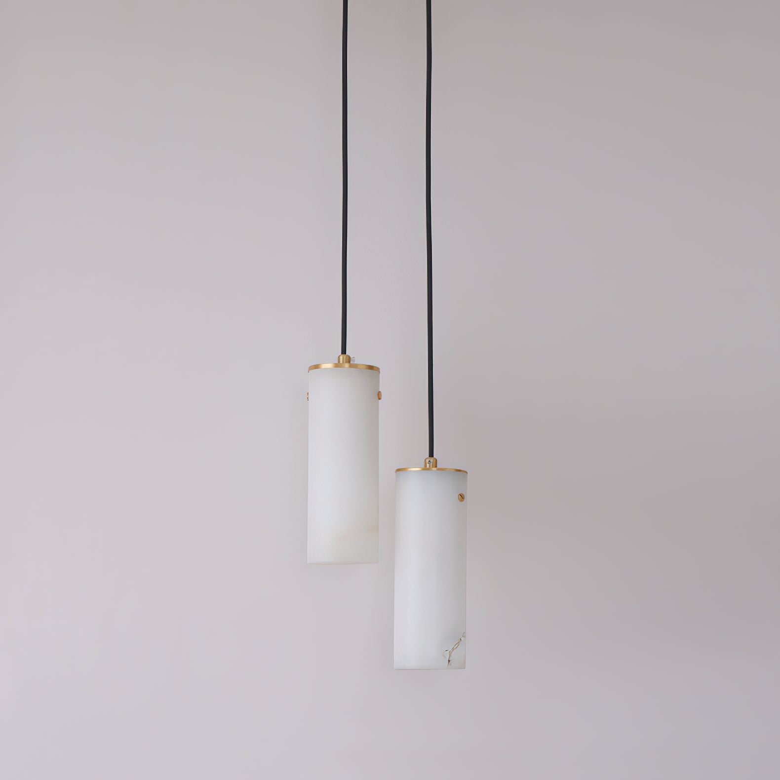 Nula Vertical Alabaster Pendant Light, view 9