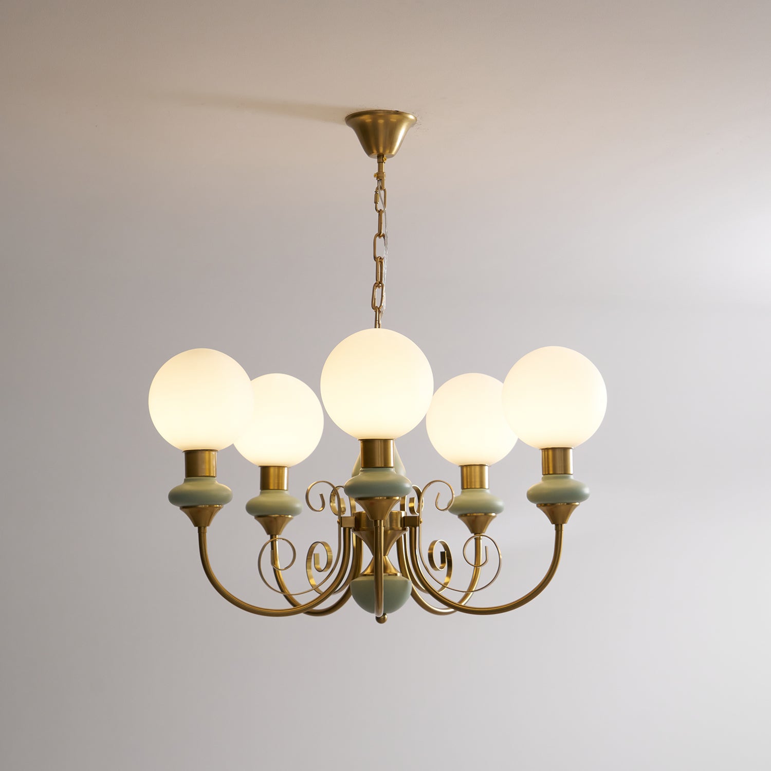 Onyx Glass Chandelier – Dimmable, view 49