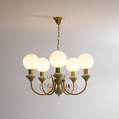 Onyx Glass Chandelier – Dimmable, view 49