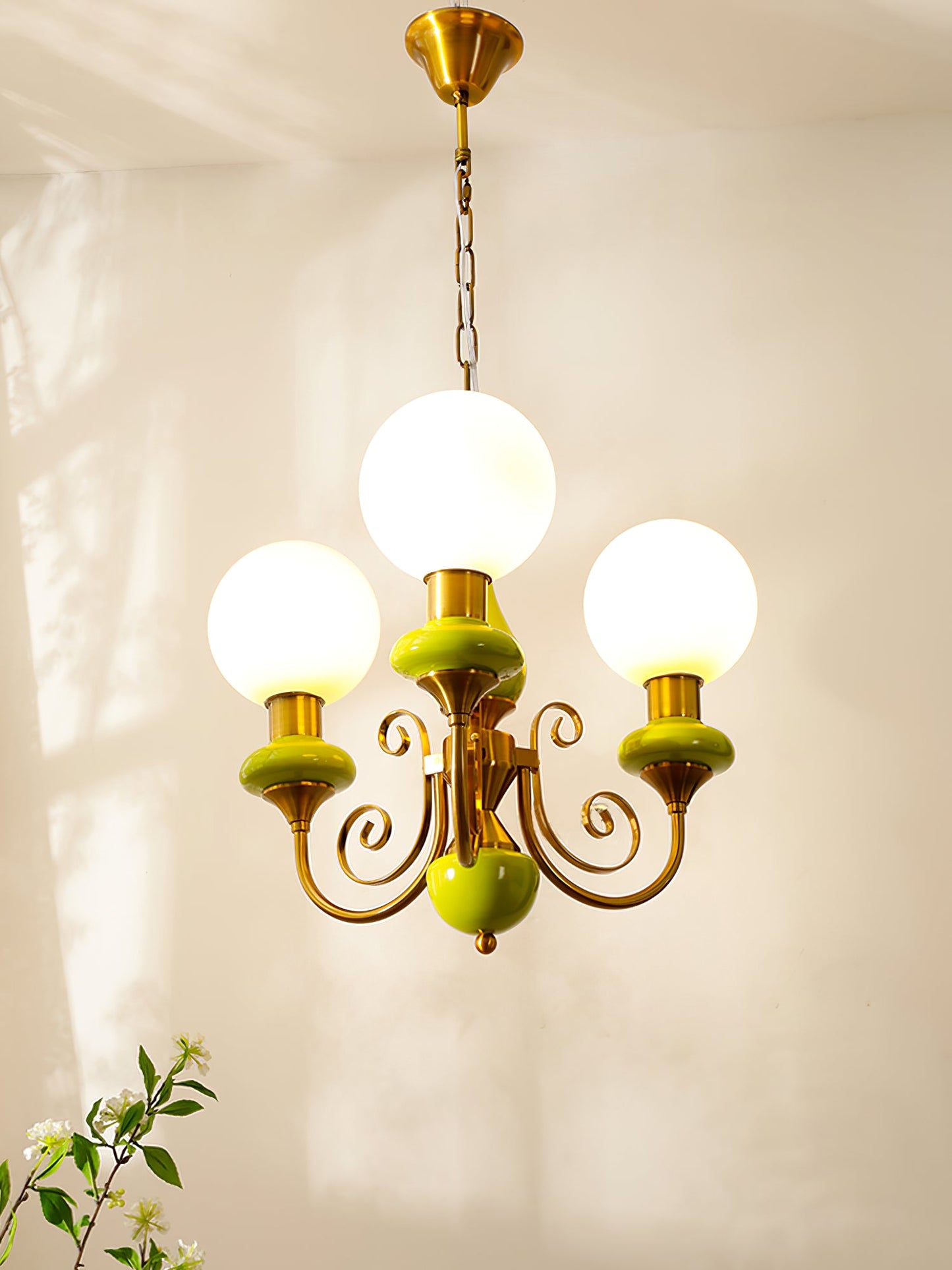 Onyx Glass Chandelier – Dimmable, view 35