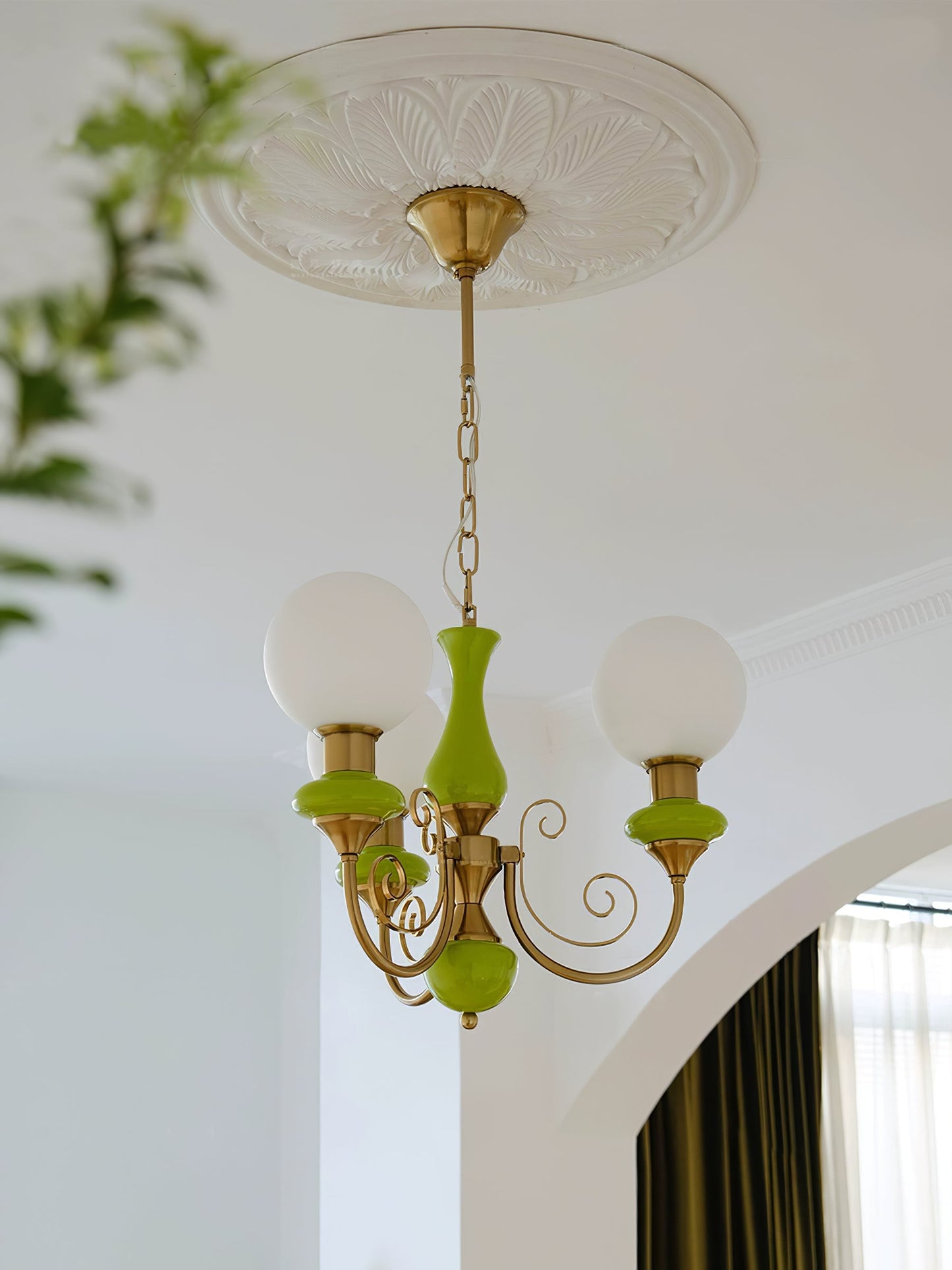 Onyx Glass Chandelier – Dimmable, view 36