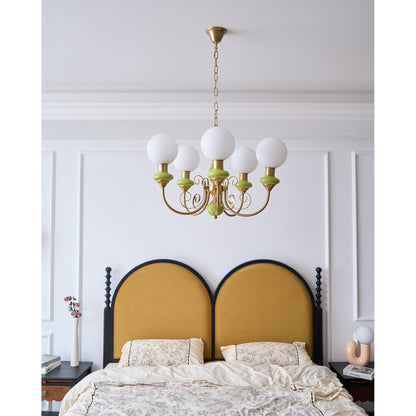 Onyx Glass Chandelier – Dimmable, view 16