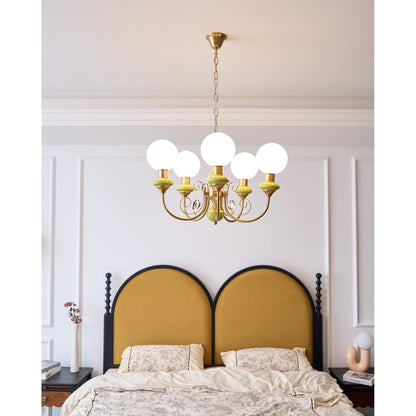 Onyx Glass Chandelier – Dimmable, view 17